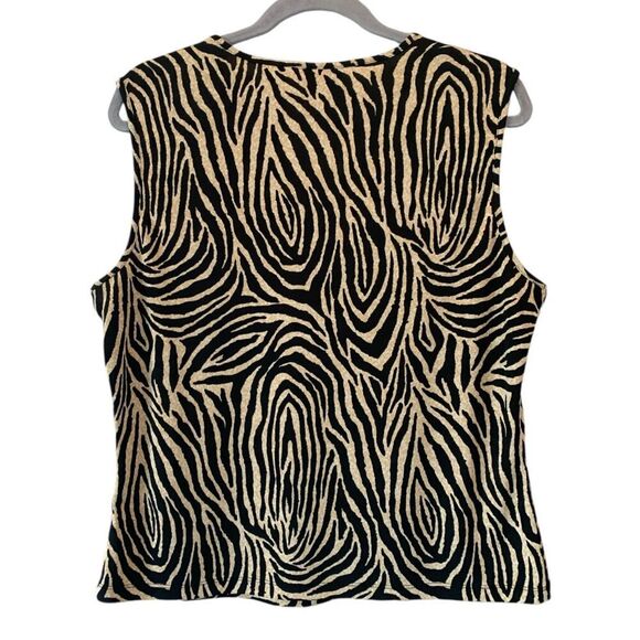 Apostrophe Stretch Animal Print Tank XL (18) - Picture 2 of 5